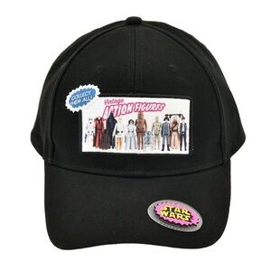 Disney Black Star Wars baseball Cap with Action Figures Patch